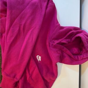 Pink Nike hoodie